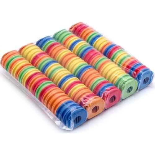 100Pcs Fishing Line Circular Winding Plate Foam Board Trace Wire Swivel Tackle