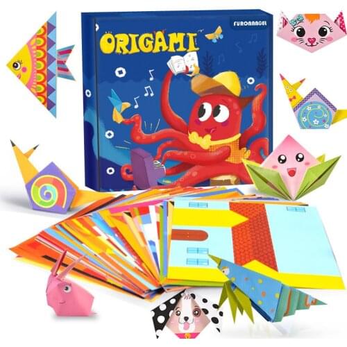 152/108Pcs Montessori DIY Animal Origami Kingergarden 3D Cartoon Paper Art Craft Educational Toys for Children Handcraft Puzzle