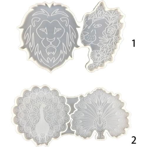 Tray Molds DIY Resin Coaster Molds Silicone Resin Tray Molds Epoxy Resin Casting Molds for DIY Casting Home Decoration