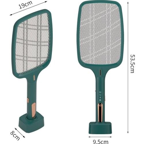 2 in 1 Electric Mosquito Swatter USB Rechargeable LED Quiet Indoor Mosquito Killer Dual Purpose Electric Mosquito Swatter Lamp