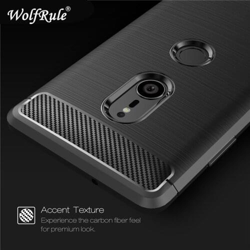 WolfRule For Sony Xperia XZ3 Cases Cover Shockproof Soft TPU Brushed Back Case For Sony Xperia XZ3 Shells For Sony XZ3 Bag 6.0"