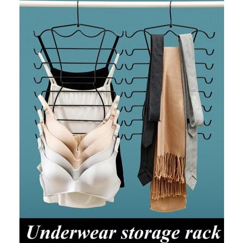Space-Saving And Multifunctional Bra Storage Rack For Wardrobe Wall Storage For Womens Slings Scarves Ties