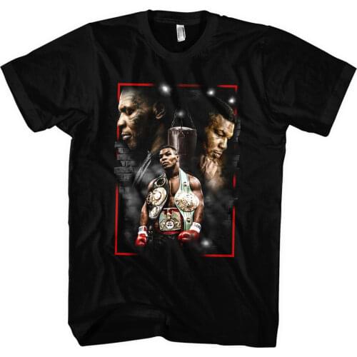 Iron Mike Tyson Mens T-Shirt Boxing Champion Boxen Fight Club Summer Cotton O-Neck Short Sleeve T Shirt New Size S-3XL