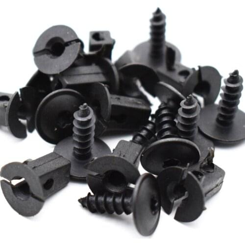 100Set Fender Liner Mudguard Fastener Clips Screws Retainer for Passat B5 B6 B7 CC Golf MK6 Tiguan Touran