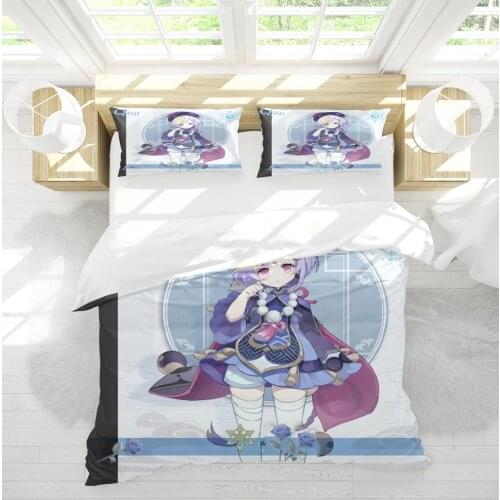 Genshin Impact Luxury Bedding Set 2/3pcs In For Kids Teens Boys Girls Soft Microfiber Duvet Cover With Pillowcase For All Season