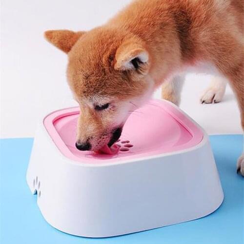 Pet Dog Cat Drinking Feeder Licker Anti Splashing Puppy Paw Hole Cover Water Bowl Water Overflowing Control Holder