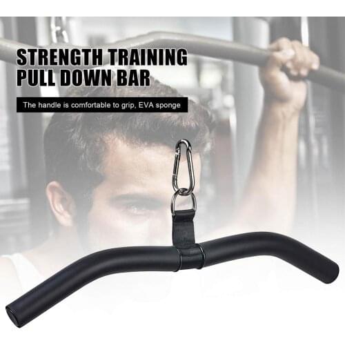 Multi-Functional Pull Down Bar For Cable Machine Strength Train Rod Handle Gym Exercise Back Muscles Strength Training Equipment