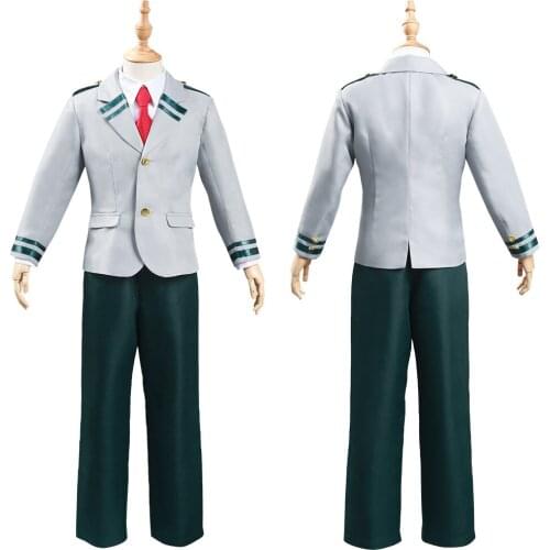 My Hero Academia Midoriya Izuku Bakugou Katsuki Cosplay Costume Kids Children School Uniform Outfits Halloween Carnival Suit