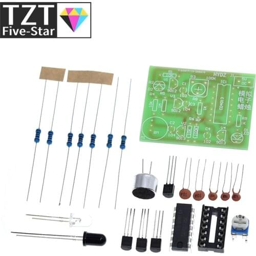 DIY Kit Module Analog Electronic Candle Lights + Blowing Control Simulation Candle Suite Trousse Timer Componentes Eletronico