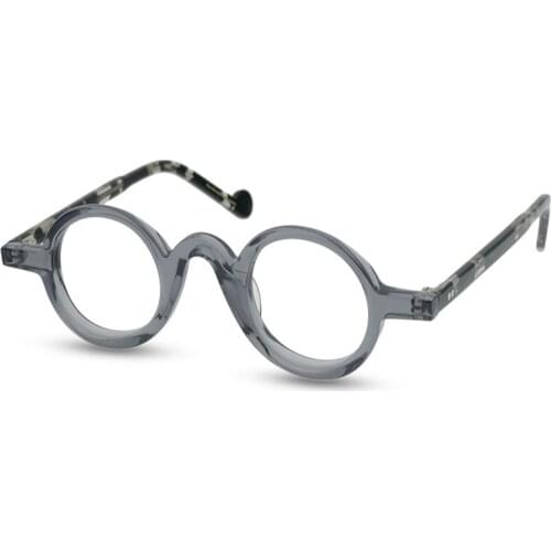 Small Size Acetate Round Glasses Frame Retro Women Full Rim Myopia Eyewear Brand Designer Clear Lens Optical Eyeglasses Men