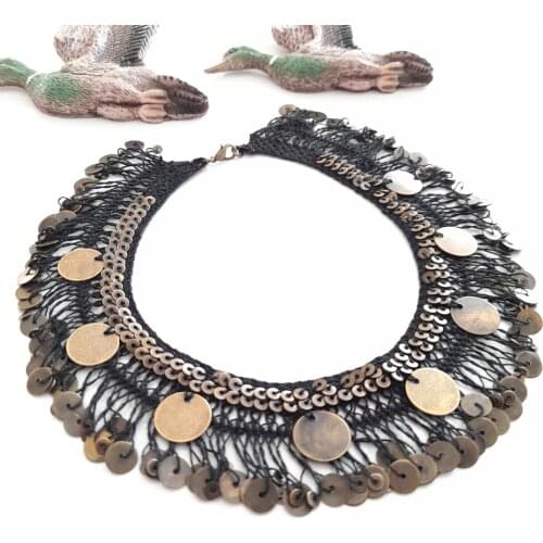 Goodtime Sequin Necklace Women Handmade Jewelry