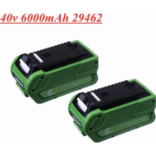 40V 6000mAh Rechargeable Replacement Battery For Creabest 200W GreenWorks G-MAX GMAX 29462 29472 22272 Battery 29717