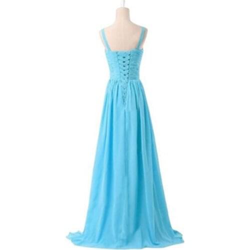 2021 Spring Summer And Autumn Dress Deep V Open Back Pleated Dress Long Tie Wedding Party Evening Party