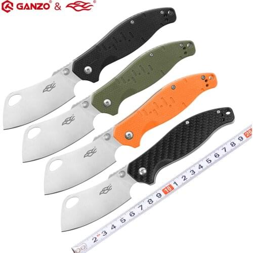Ganzo G7551 F7551 440C 58-60HRC G10 or Carbon Fiber Handle Folding Knife Outdoor Survival Camping Tool Pocket Knife Tactical EDC