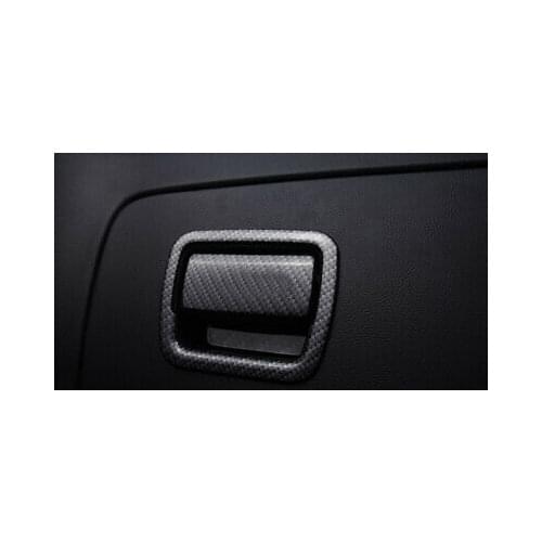 Carbon Fiber Look Inner Glove Box Handle Cover Trim 2pcs For Cadillac XT5 16-19