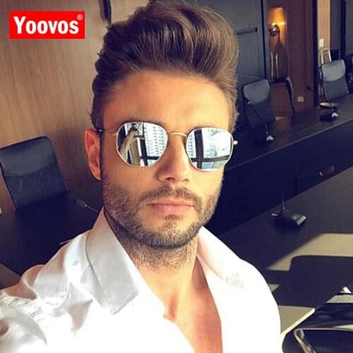 Yoovos 2021 Alloy Sunglasses Men Vintage Brand Designer Mirror Women Sun Glasses Classic Female Driving Eyewear Oculos De Sol