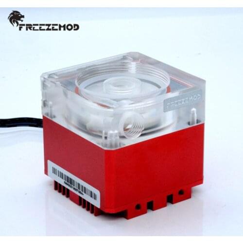 FREEZE MOD Computer water cooling mute pump max head 4m with meter flow 800L/H support RGB AURA. PU-FS6M