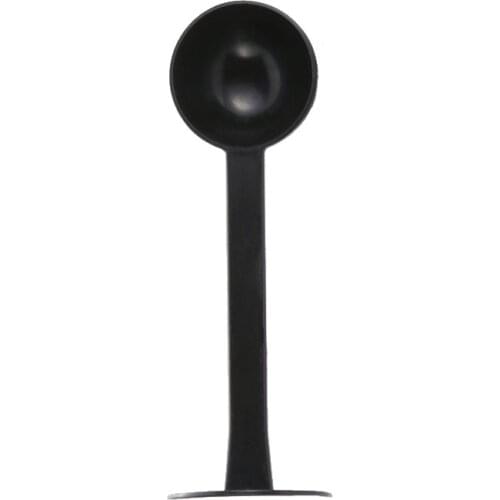 1Pcs 2 in 1 Coffee Powder Black Measuring Tamper Spoon Plastic Tamping Scoop Kitchen Accessories Coffeeware