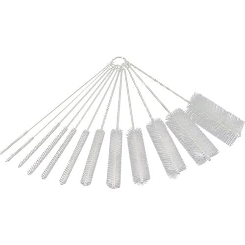10/12PC/Set Nylon Tube Cylinder Brushes Household Bottle Brush Pipe Bong Cleaner Glass Tube Cleaning Brush Kitchen Tools 20#28