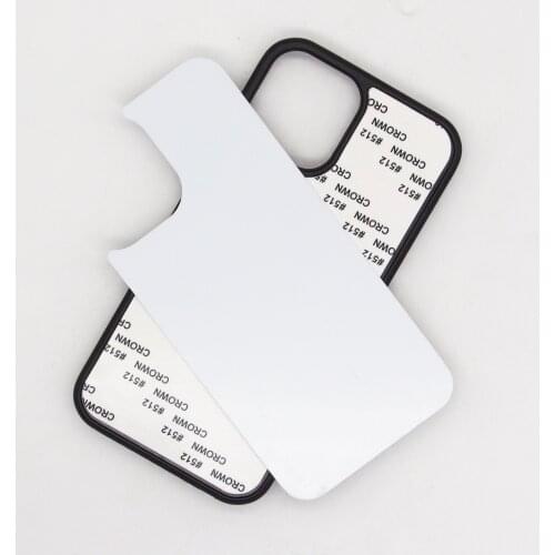 10pcs/lot Sublimation TPU Blank phone cover rubber case for iphone 7 8 6s xs xr 11 12 12 mini pro max with Aluminum inserts