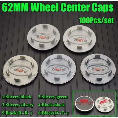 100pcs/set for Rover Range Discovery Freelander Evoque Label Car Covers 62MM 6.2cm Car Emblem Auto Wheel Hub Center Logo Badge