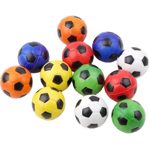 12pcs/pack Colorful Hand Football Exercise Soft Elastic Stress Reliever Ball Kid Small Ball Toy Adult Massage Toys Antistress