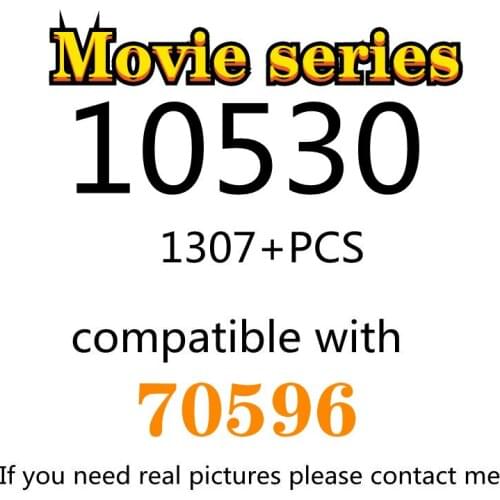 1307PCS 10530 Building Block Toy Movie Series 70596 Assembled Building Block Childrens Toy Gifts