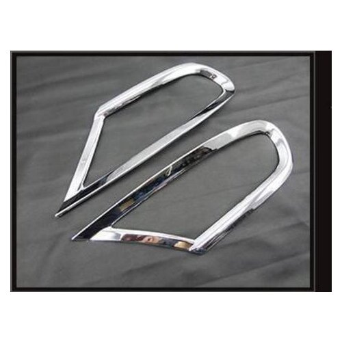 Fit For Mitsubishi Pajero Sport 2009-2014 ABS Chromed tail Rear Fog Light Lamp Cover Trim 2pcs
