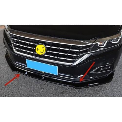 ABS Chrome Front lip Bumper Anti-collision Bumper spoiler Protection decoration car accessories For Volkswagen Passat 2011-2018