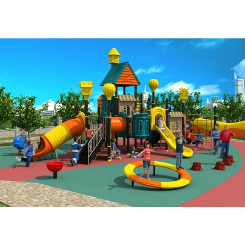 Exported children outdoor plastic playground park kids room paradise facility villa roof play equipment YLW-OUT171068