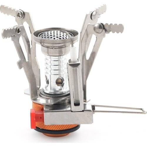 High Quality Gas Cooker Portable Outdoor Gadgets Camping Aluminum Alloy Stove Ultra Light Picnic Cooking Stove Survival Furnace