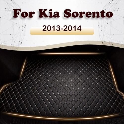 Car trunk mat for KIA Sorento seven seat 2013 2014 cargo liner carpet interior accessories cover