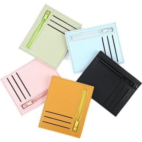 Mini Wallet Credit Multi-card Holders Pu Function Zipper Ultra-thin Coin Purse Organizer Case Card Case Credit Card Holder