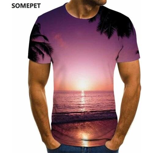2020 male Landscape Scenery 3D t shirt Men/Women Printed forest outdoor sport T-shirt Casual Summer T shirt