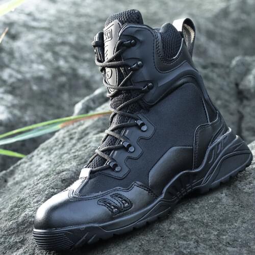 Autumn outdoor special forces military boots mens wear resistant tactical combat high top spider breathable land combat boots