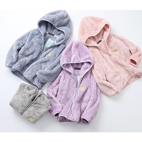 New 2109 spring autumn child kid clothes baby boys girls polar fleece hoodies sweatshirts soft warm hooded jackets