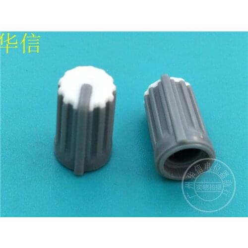 Original new 100% HJ-99 mixer potentiometer knob cap 270 degree grey half round hole