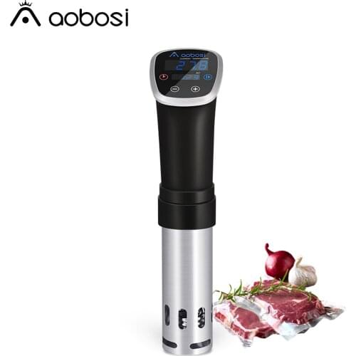 Aobosi Vacuum Sous Vide Food Cooker Powerful Immersion Circulator - LCD Digital Timer Display Stainless Steel 800W