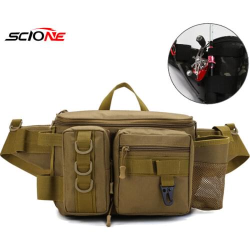 Fishing Lure Waist Bag Box Accessories Chest Backpack Camping Military Tactical Travel Outdoor Men Bag Fishing Bags Sport X10G
