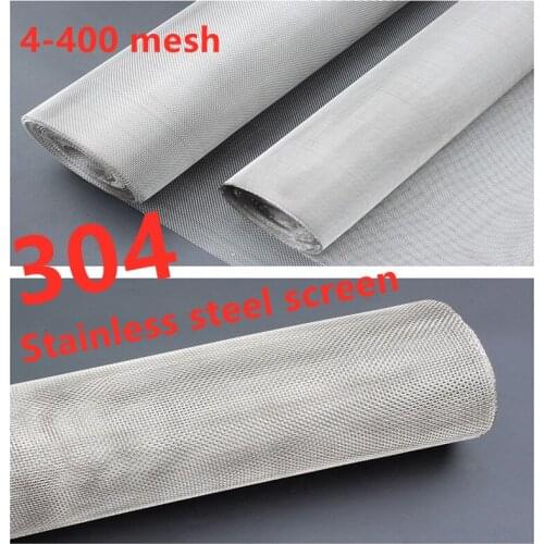 4-400m 304 stainless steel mesh multi-purpose woven mesh filter mesh tool accessories front repair metal fixed wire mesh