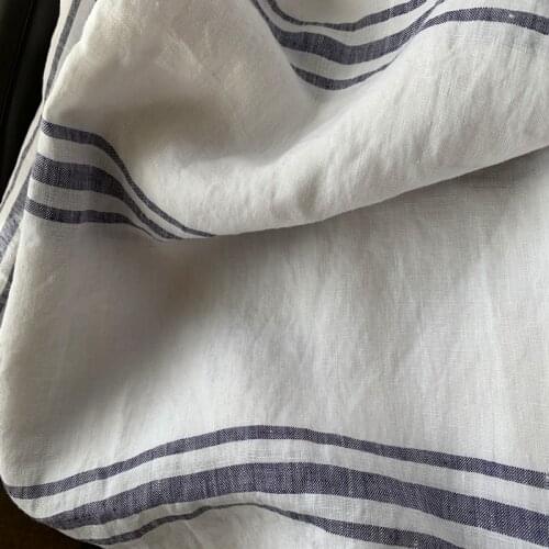 10 Meters Super Width 280 Cm 100% Linen Fabric For Bedding Sheets Curtains 110 Inches Wide Stripe Colors Small Wholesale