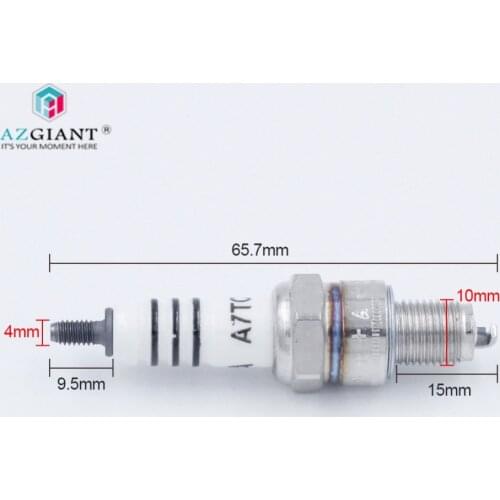 Motorcycle Spark Plug A7TC for GY6 50cc-150cc CR7HIX CR7HSA C7HSA A7RTC A7TC UF22 CR6HSA C5HSA C6HSA