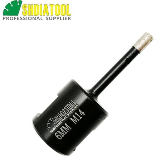 SHDIATOOL 1pc Welded Diamond Drilling drill Core Bits Wet M14 thread hole saw for drilling granite and marbel