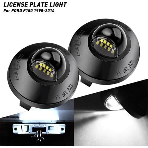 2pcs Error Free Led License Number Plate Lamps for Ford Expedition Excursion Explorer Bronco II Ranger Car License Plate Lights