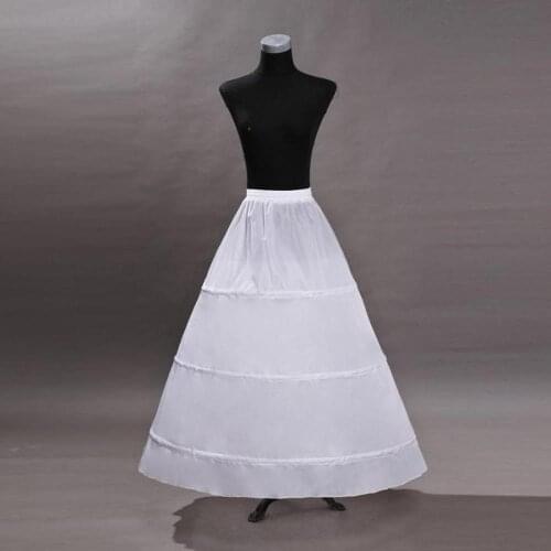 In Stock 4 Rings Wedding Petticoats Prom Dress Bridal Slip Hoop Skirt Wedding Petticoat Underskirt Crinoline
