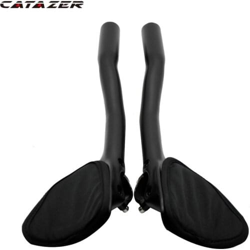Bicycle Triathlon Bicycle Extender Aero TT Bar Ends Bicycle Handlebars Extenders Bicycle 3K Matte 340 Carbon Aero TT Bar