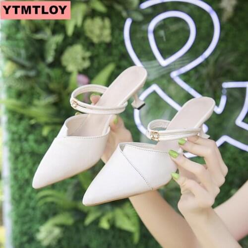 2019 ladies sandals summer new exquisite sandals womens shoes fashion high quality ladies shoes wild stiletto sandals