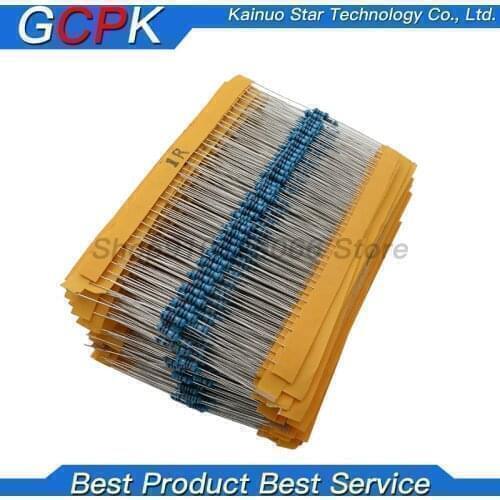1Lot 100PCS 1/4W 4.7K 1/4W-4.7K ohm 4.7Kohm Metal Film Resistor 0.25W 1% High Quality