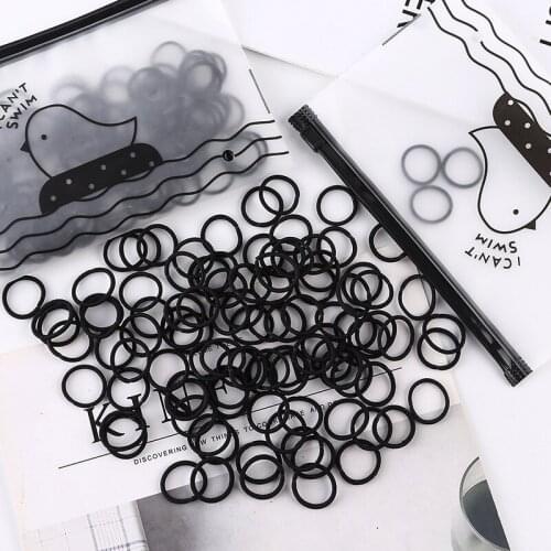 100 pieces In December 2020 The new hair bands The little girls color hair bands suits