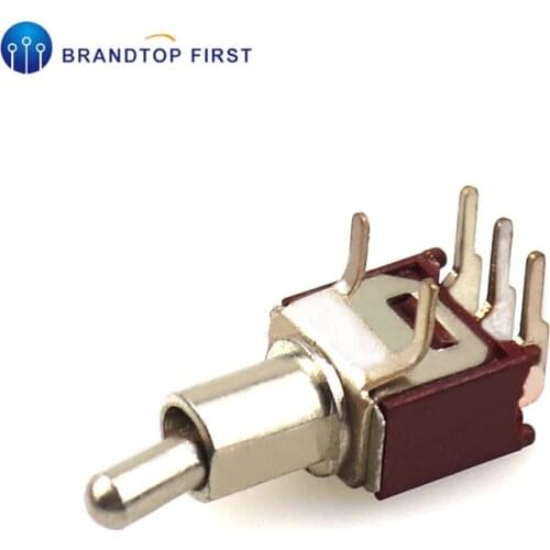 2pcs SMTS-102C3 high quality mini toggle switch 5pin ON-ON 5MM